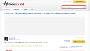 Freesound聲音庫：Railway station announcement2 sinhala Fort-station-Sri Lanka.mp3-資源代表圖