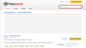 Freesound聲音庫：Close Waterfall 2-資源代表圖