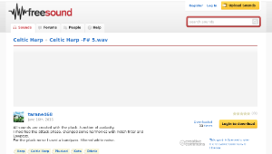 Freesound聲音庫：Celtic Harp -F# 5.wav-資源代表圖