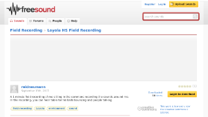 Freesound聲音庫：Loyola HS Field Recording-資源代表圖