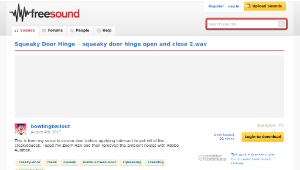 Freesound聲音庫：squeaky door hinge open and close 2.wav縮圖