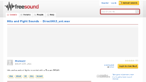 Freesound聲音庫：DirectHit3_uni.wav