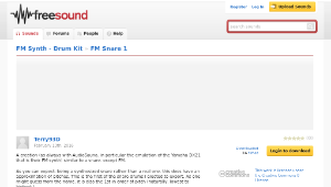 Freesound聲音庫：FM Snare 1縮圖