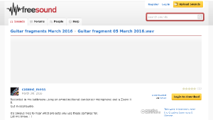 Freesound聲音庫：Guitar fragment 05 March 2016.wav縮圖