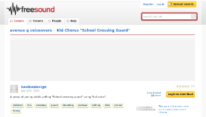Freesound聲音庫：Kid Chorus 