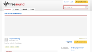 Freesound聲音庫：Bathtub Water.mp3