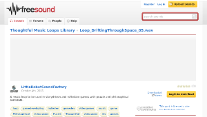 Freesound聲音庫：Loop_DriftingThroughSpace_05.wav-資源代表圖