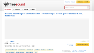 Freesound聲音庫：Tower Bridge - Looking over thames (River, Boats).wav-資源代表圖