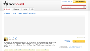 Freesound聲音庫：SAD FACES_Mixdown.mp3