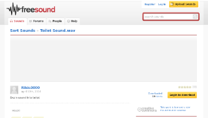 Freesound聲音庫：Toilet Sound.wav-資源代表圖