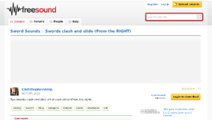 Freesound聲音庫：Swords clash and slide (From the RIGHT)-資源代表圖