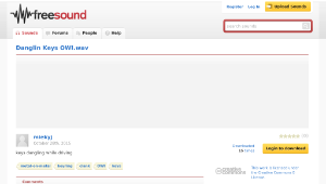 Freesound聲音庫：Danglin Keys OWI.wav