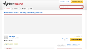Freesound聲音庫：Pouring liquid in glass.wav-資源代表圖