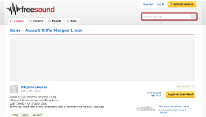 Freesound聲音庫：Assault Riffle Merged 1.wav縮圖