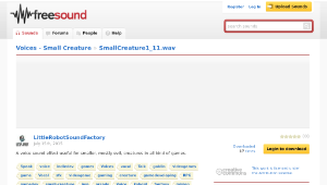 Freesound聲音庫：SmallCreature1_11.wav縮圖