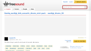 Freesound聲音庫：eardigi_drums_28
