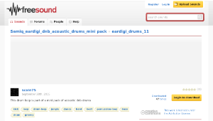 Freesound聲音庫：eardigi_drums_11