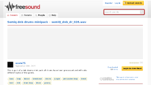 Freesound聲音庫：semiQ_dnb_dr_026.wav