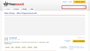 Freesound聲音庫：Efter Pingstundret.aiff