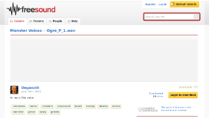 Freesound聲音庫：Ogre_P_1.wav