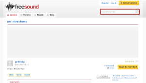Freesound聲音庫：an intro demo