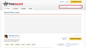 Freesound聲音庫：faucet-flow_1.wav