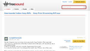 Freesound聲音庫：Harp Firm Strumming Riff.wav