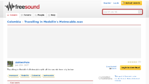 Freesound聲音庫：Travelling in Medellin's Metrocable.wav縮圖