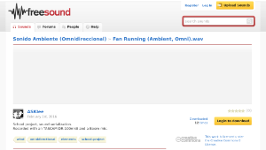 Freesound聲音庫：Fan Running (Ambient, Omni).wav縮圖