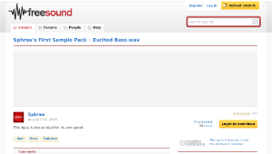 Freesound聲音庫：Excited Bass.wav縮圖