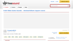 Freesound聲音庫：Outlane/failure (square wave)-資源代表圖