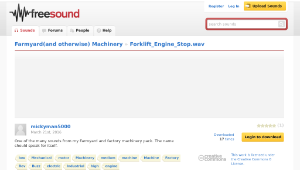 Freesound聲音庫：Forklift_Engine_Stop.wav縮圖