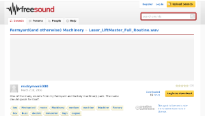 Freesound聲音庫：Laser_LiftMaster_Full_Routine.wav縮圖