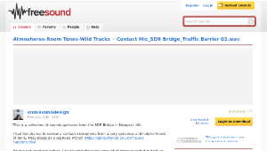Freesound聲音庫：Contact Mic_SDR Bridge_Traffic Barrier 02.wav-資源代表圖