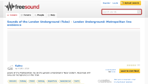 Freesound聲音庫：London Underground: Metropolitan line ambience縮圖