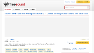 Freesound聲音庫：London Underground: Central line ambience縮圖