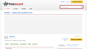 Freesound聲音庫：taipei_bill_machine.wav