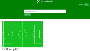 openclipart圖庫：football pitch-資源代表圖