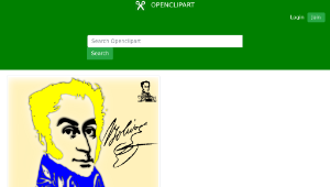 openclipart圖庫：Simón Bolívar縮圖