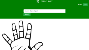 openclipart圖庫：Deaf Alphabet 5縮圖