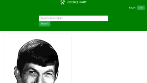 openclipart圖庫：Leonard Nimoy Gray-資源代表圖