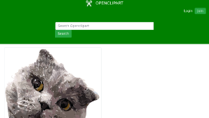 openclipart圖庫：Big Cat Face-資源代表圖