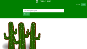 openclipart圖庫：Heavy Cactus縮圖