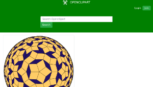 openclipart圖庫：Penrose Tiled Sphere-資源代表圖