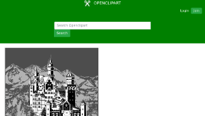 openclipart圖庫：Castle with background-資源代表圖