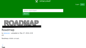 openclipart圖庫：Roadmap-資源代表圖