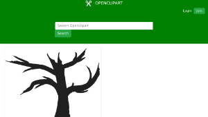 openclipart圖庫：Dead Tree Silhouette-資源代表圖