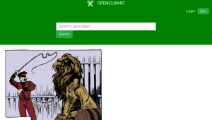 openclipart圖庫：Lion Tamer-資源代表圖