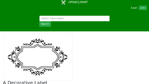 openclipart圖庫：A Decorative Label-資源代表圖