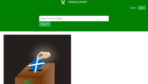 openclipart圖庫：Scotland - Referendum on Independence-資源代表圖